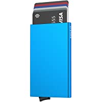 VULKIT Alpha Tarjeteros para Tarjetas Bloqueo de RFID Pop up Automatico Cartera Tarjetero de Aluminio Hombre o Mujer…